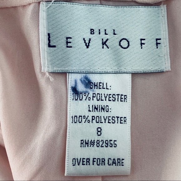 Bill Levkoff Pale Pink Chiffon Strapless Gown 8 - Picture 6 of 6